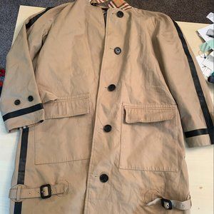 Burberry Camel Check Reversible Trench Coat